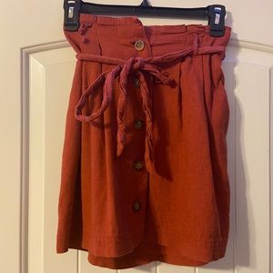 Hollister paper bag skirt